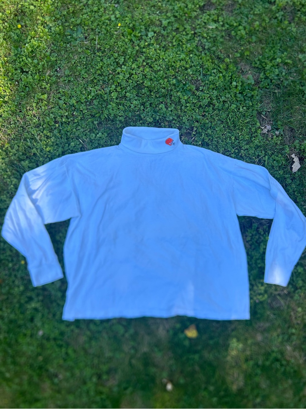 Vintage 90s Cleveland Browns mock neck long sleeve shirt